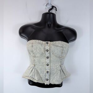 Pilcro Bustier Shirt Top